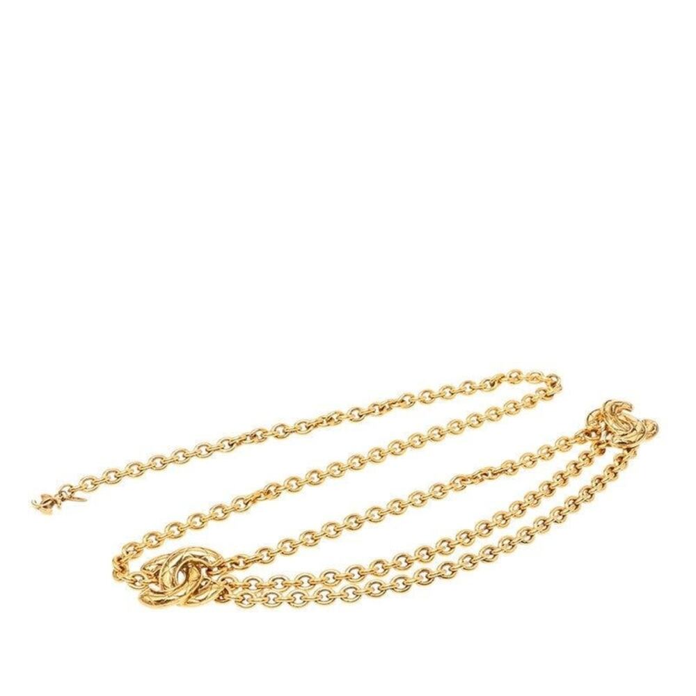 Chanel Matelasse CC Logo Chain Belt Gold Plated